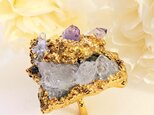 水晶原石 リング　水晶クラスタートマスゴンサガ産の画像