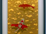 うるしアートFL　雲錦箔散し　鯉　の画像