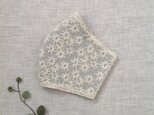 花畑刺繍 ゆったりマスク  ＊ 送料無料 ＊の画像