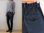 【受注制作】青紺ギャバストレッチ　すらりパンツの画像