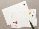 紅葉と木の実のポストカード 5枚組の画像