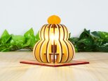「鏡餅」木製フロアランプの画像