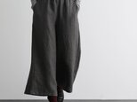 ウエストが楽な着やせワイドパンツ　三色　ダークグレー　200907-１