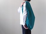 Bicolor Cloth Bag （ターコイズブルー）：カレン クオイルの画像