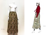 【1点もの・デザイン画付き】ゴブラン織りロングスカート（KOJI TOYODA）の画像