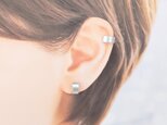 【再販】〈軽い〉〈痛くない〉〈挟むだけ〉2wayシルバーフラットリングイヤリング・イヤーカフ〈直径約11㎜幅約5㎜〉(両耳用)