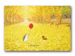 「秋深し・・・が今年も来たね＾＾」　ほっこり癒しのイラストポストカード2枚組　No.1183の画像