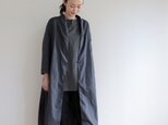 CHIAN long gown Linen cotton / grayの画像