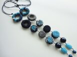 goron様ご予約品『FELT NECKLACE BLUE』