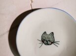 豆皿(10-322)猫の画像