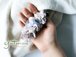 紫陽花のバナナクリップ くすみピンク　大人の髪飾り
