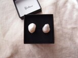大粒バロックパールのイヤリング17mm／Baroque pearl・large