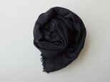 【再入荷】enrica cottonsilk scarf logwoodblack / botanical dye