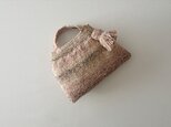 hand knit mini bag