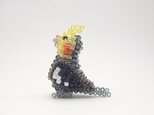 オカメインコ・ビーズ（ストラップ/ブローチを選択）の画像