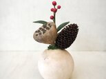 5182.bud 小さなお正月飾り　蓮の実