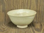 陶器ご飯茶碗（大）藁白釉変色【201005】
