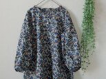*リバティ* フリルカラー ふんわり袖 ブラウス H.Meadow