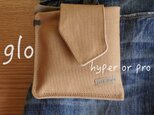 glo ケース ポーチ type6　hyper or pro 帆布　岡山産デニム　真田紐の画像