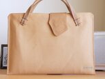 ノートパソコンケース type6 plus　サイズオーダー製　帆布　岡山産デニムの画像