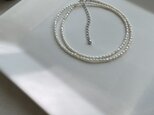 Baby Pearl Necklace（rice）極小粒淡水ベビーパールショートネックレスの画像