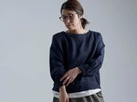 【wafu プレミアム】【受注製作】Linen Sweatshirts-like スウェット風 トップス t048a-ntn3の画像