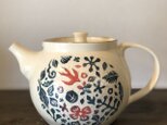 kakiotoshi teapot  — 赤い実と渡り鳥の画像