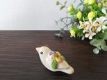 花小鳥/小（陶）白ジュウシマツ･ビオラの画像