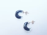 Half moon Earring Black / Sの画像