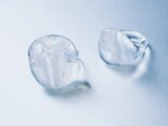 Snow white Glass Ring / Square or Rond shapedの画像