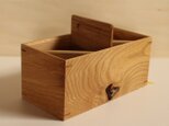 リモコンスタンド　栗　節有り　#1の画像