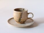 コーヒー碗皿　麦の画像