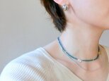 peace necklace -neon blue-の画像