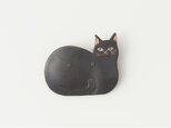 黒猫ブローチの画像
