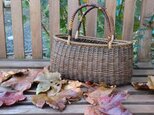 あけびと籐の素編みかご(再販）