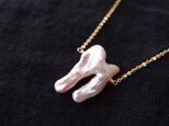 ケシパールのネックレス【K14gf】tooth／keshi pearl