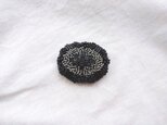 刺繍ブローチ　Black　の画像