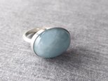 薄日のリング ミルキーアクアマリン