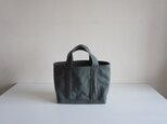 TOTE BAG -bicolor- (M) / armygreen × graybrownの画像