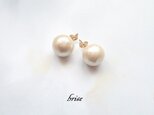 《再販》コットンパール　スタッドピアス　キスカ12mm