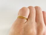 K24 ＋K18 Gold Ring　Set◇純金とK18リング重ねづけセットの画像