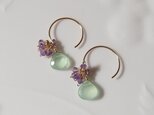 【再】秋の花色ピアス(14kgf)の画像