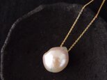 【K14gf】バロックパールチェーンネックレス／baroque pearl・C