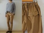 【受注制作】キャメルベージュストレッチ すらりパンツの画像