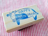 消しゴムはんこ「HAPPY NEW YEAR 丑 ushi」数量限定の画像