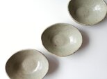 マット灰釉オーバル小鉢の画像
