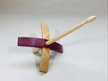 ターキッシュスピンドル　糸紡ぎ道具　パープルハート材の画像