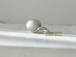 月兎のグレーmoon stone ringの画像