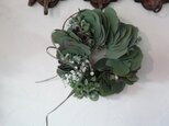 wreath-ユーカリと紫陽花