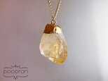 [14kGF]Citrine Point Necklaceの画像